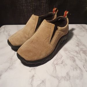 Merrell Jungle Moc Youth Kids Size 3 Taupe Leather